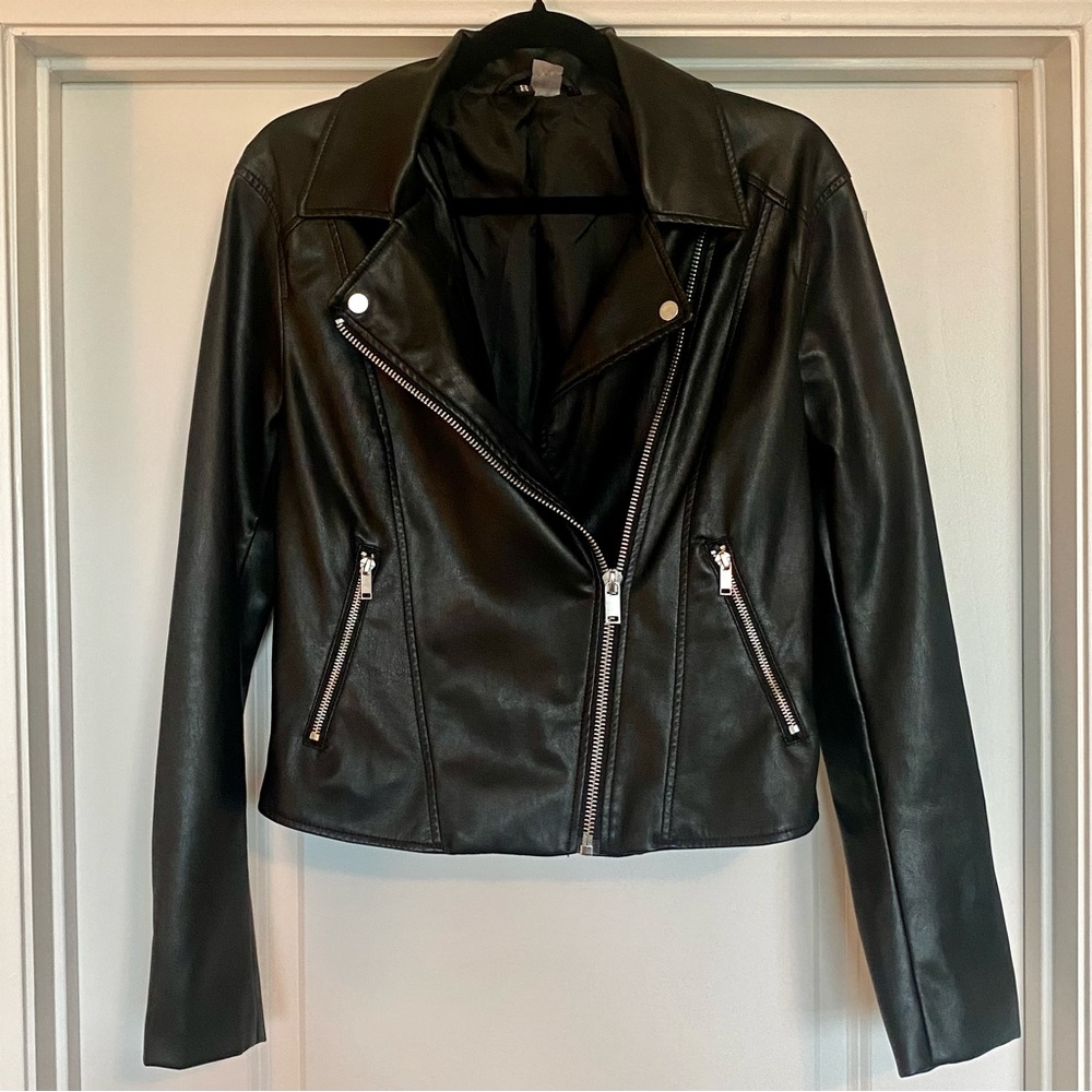 H&M Faux Leather Jacket, Women’s Biker Jacket